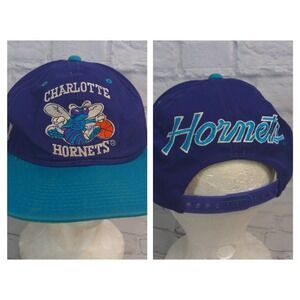 Vintage Charlotte Hornets Sports Specialties Snapback Hat Script on Back #5